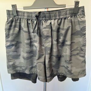 DSG Gray Camouflage Swim Trunks Lightweight